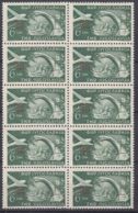 Yugoslavia Republic Airmail ZEFIZ 1951 Mi#653 Mint Never Hinged Piece Of Ten - Unused Stamps