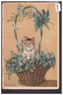 CHAT - MYOSOTIS - CARTE EN RELIEF - PAR MAILICK - TB - Mailick, Alfred