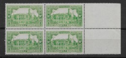 1941 - 42 Algérie N° 105 (x 4) Nf** MNH . Bloc Bord De Feuille . - Unused Stamps