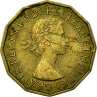 Monnaie, Grande-Bretagne, Elizabeth II, 3 Pence, 1959, TTB, Nickel-brass, KM:900 - F. 3 Pence