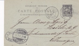 Carte Sage 10 C G10 Oblitérée Repiquage E. Degener Boning - Cartoline Postali Ristampe (ante 1955)