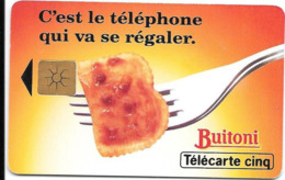 Télécarte BUITONI 5U Le Téléphone Va Se Régaler - Privat