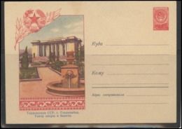 RUSSIA USSR Stamped Stationery Ganzsache 743 1958.07.26 TAJIKISTAN STALINABAD Opera - 1950-59
