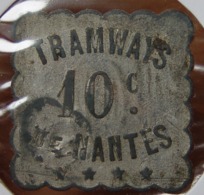 Nantes (44) Tramways 10 Centimes - Monétaires / De Nécessité