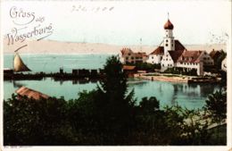 CPA AK Gruss Aus WASSERBURG A. BODENSEE LITHO GERMANY (866426) - Wasserburg (Bodensee)