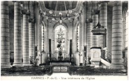 62 HARNES - Vue Intérieure De L'église - Harnes