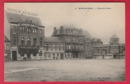 Morlanwelz - Place Du Préau ... Hôtel Beau Séjour - 1923  ( Voir Verso ) - Morlanwelz