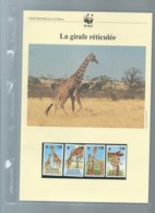 KENYA - 1989 - PROTECTION DE LA NATURE - LA GIRAFE RETICULEE - WWF - N° 474/477, Ensemble Complet -  Car117 - Verzamelingen & Reeksen