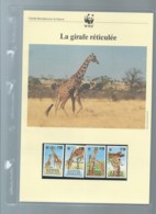 KENYA - 1989 - PROTECTION DE LA NATURE - LA GIRAFE RETICULEE - WWF - N° 474/477, Ensemble Complet -  Car117 - Collections, Lots & Séries