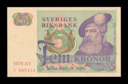 Suecia Sweden 5 Kronor 1978 Pick 51d SC UNC - Svezia