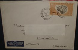 Territoires Francais Des Afars Et Issas.YT426 Seul Sur Lettre.12/01/1977 Djibouti.Coquillage,Poissons - Lettres & Documents