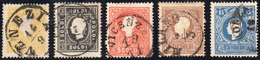 1858 - Seconda Emissione, I Tipo (23/27), Usati, Perfetti. A. Ed E.Diena Per I N. 23/24.... - Lombardo-Vénétie