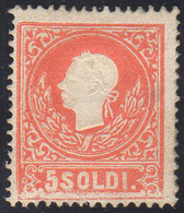 1859 - 5 Soldi Rosso, II Tipo (30), Gomma Originale, Perfetto.... - Lombardy-Venetia