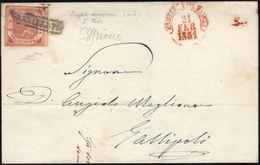 1861 - 2 Grana Carminio Cupo, I Tavola, Bella Ed Evidente Doppia Incisione, Pos. 6 (5g/k), Perfetto,... - Napels