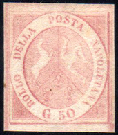 1858 - 50 Grana Rosa Carminio Chiaro (14b), Nuovo, Gomma Oriignale, Perfetto. Splendido Per Freschez... - Naples