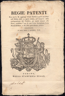 1818 - Manifesto Camerale In Italiano Del 7/11/1818 Che Preannuncia L'emissione Dei Cavallini, Prima... - Sardinia