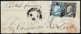 1860 - 2 Grana Azzurro, I Tavola, Ritocco 81, 20 Grana Grigio Ardesia (6,13), Perfetti, Su Ampio Fra... - Sicily