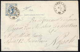 1863 - 15 Cent. Litografico, I Tipo, Doppia Stampa Parziale In Basso E A Destra (12d), Perfetto, Su ... - Sonstige & Ohne Zuordnung