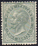 1863 - 5 Cent. De La Rue, Tiratura Di Torino (T16), Ottima Centratura, Gomma Originale, Perfetto. A.... - Other & Unclassified