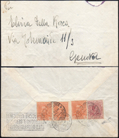 1930 - 50 Cent. Marca Da Bollo (14), In Affrancatura Mista Con 15 Cent. Parmeggiani (240), Tre Esemp... - Otros & Sin Clasificación