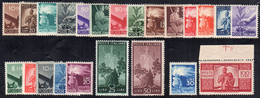 1945/48 - Democratica (543/565), Gomma Integra, Perfetti. Alti Valori. Cert. Ferrario.... - Andere & Zonder Classificatie