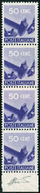 1945 - 50 Cent. Democratica, Striscia Verticale Di Quattro, Due Esemplari Stampati Su Carta Ricongiu... - Other & Unclassified