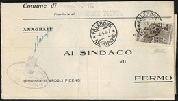 1947 - 1 Lira Repubbliche Medioevali (566), Perfetto, Isolato Su Sovracoperta Di Stampato Da Faleron... - Other & Unclassified