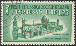 PONTE CHIASSO ESPRESSI 1945 - 1,25 Lire (14), Usato, Perfetto. Molto Raro. Cert. Sorani.... - National Liberation Committee (CLN)