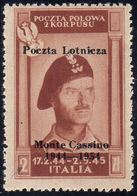 GOV. POLACCO DI LONDRA POSTA AEREA 1954 - 2 Z. Soprastampato (1), Gomma Integra, Perfetto.... - 1946-47 Corpo Polacco Periode