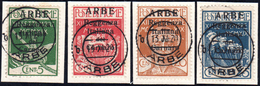 ARBE 1920 - Prima Emisisone (1/4), Perfetti, Usati Su Frammento Ad Arbe 13/11/1920. Primo Giorno Di ... - Autres & Non Classés