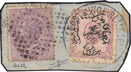 ALESSANDRIA D'EGITTO 1866 - 60 Cent. De La Rue, Tiratura Di Londra (L21), In Affrancatura Mista Con ... - Emissions Générales