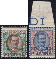 COSTANTINOPOLI 1908 - IV Emissione Locale (18/19), Gomma Integra, Perfetti.... - Algemene Uitgaven