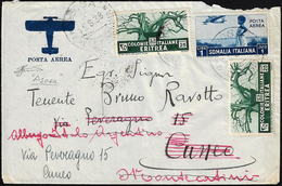 1938 - 25 Cent. Soggetti Africani Eritrea, Due Esemplari, 1 Lira Posta Aerea Soggetti Africani Somal... - Ethiopia
