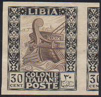 1924 - 30 Cent. Pittorica, Non Dentellato (50K), Nuovo Senza Gomma, Perfetto. Rarissimo.... - Libya