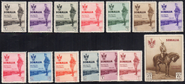 1935 - Visita Del Re (199/212), Gomma Integra, Perfetti. Belli! Colla Per L'alto Valore.... - Somalia