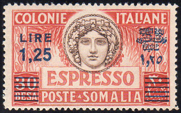 ESPRESSI 1940 - 1,25 Lire Su 30 Besa, Dent. 14 (8), Gomma Integra, Perfetto. Ferrario.... - Somalia