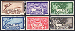 POSTA AEREA 1933 - Zeppelin (22/27), Gomma Originale Integra, Perfetti.... - Tripolitania