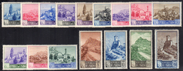 1949/50 - Paesaggi (342/355), Gomma Integra, Perfetti.... - Andere & Zonder Classificatie