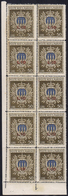 1946 - 10 Lire Su 50 Lire Pro Assistenza, Minifoglio (7), Gomma Originale Integra, Perfetto. Bello!... - Blocks & Sheetlets