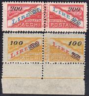 1948 - Soprastampati (33/34), Gomma Integra, Perfetti. Ferrario.... - Parcel Post Stamps