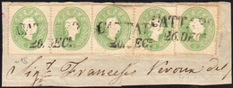 AUSTRIA 1860 - 3 K. Verde (18, Ferchenbauer 19b), Due Coppie E Un Singolo, Perfette, Usate Su Framme... - Otros - Europa