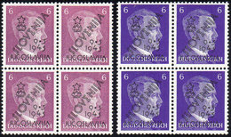 JUGOSLAVIA 1945 - 6 P. Lilla E Violetto (Mich. N. 785a,785b), Soprastampati A Maribor, Blocco Di Qua... - Autres - Europe