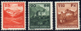 LIECHTENSTEIN 1933 - Vedute (111/113), Gomma Integra, Perfetti.... - Autres - Europe