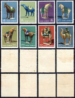 1961 - Tang Dynasty Pottery, Complete Set Of 6 (M. 608/615), Original Tropical Gum, MNH.... - Other & Unclassified