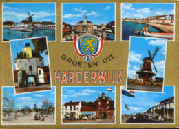 Nederland - Postcard Used 1971 - Harderwijk - Images From The City  - 2/scans - Harderwijk