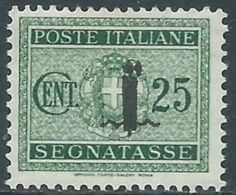 1944 RSI SEGNATASSE 25 CENT MNH ** - RB8-3 - Taxe