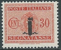 1944 RSI SEGNATASSE 30 CENT MNH ** - RB8-2 - Taxe