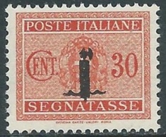 1944 RSI SEGNATASSE 30 CENT MNH ** - RB8-3 - Portomarken