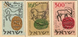 Israël 1957 Y&T N°121 à 123 - Michel N°145 à 147 (o) - Nouvel An - Usati (senza Tab)