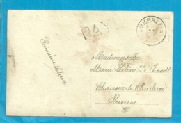 Kaart  Noodstempel Stempel  PAYE Met Stempel SOMBREFFE - Foruna (1919)